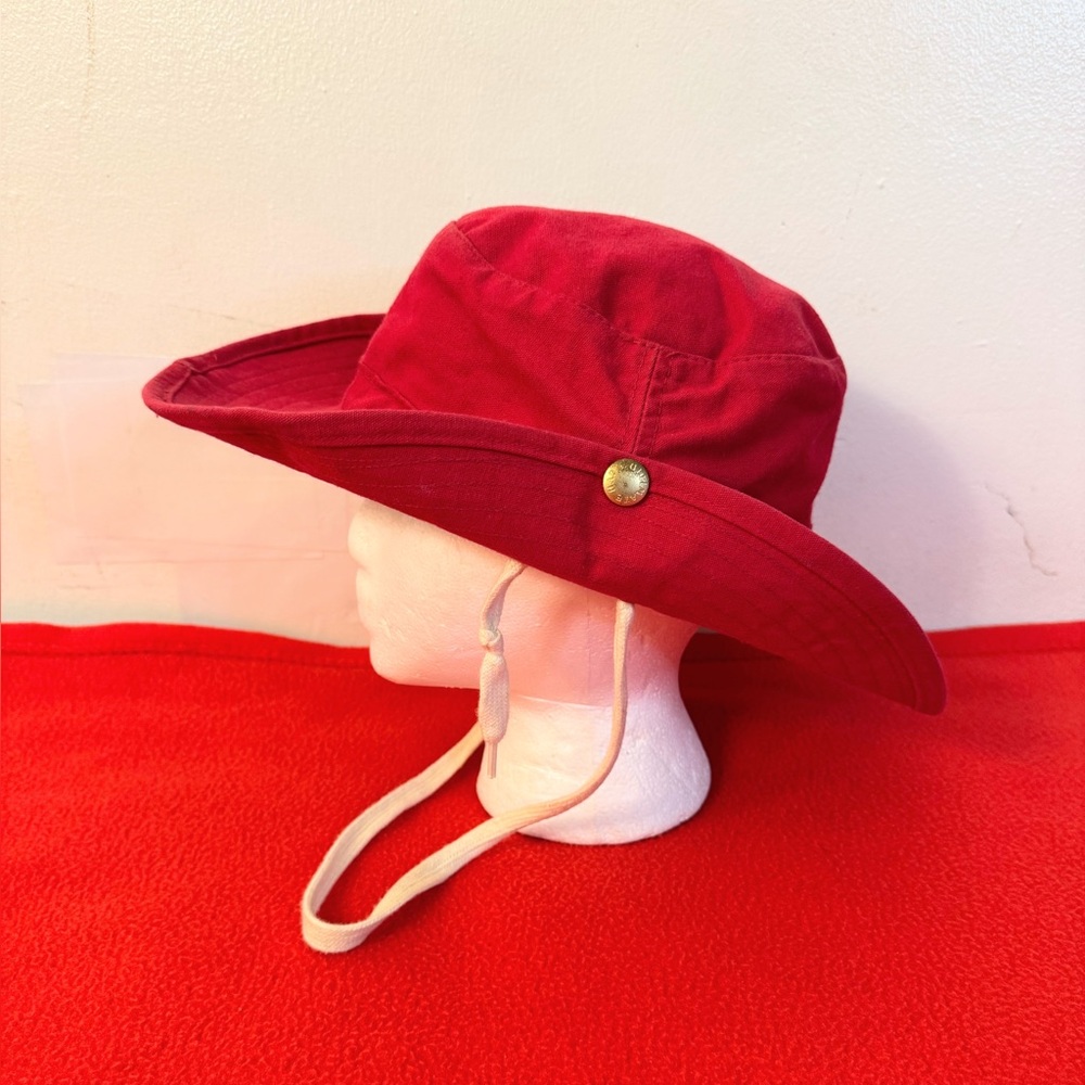 Vintage 90s L.L Bean the ultimate Red Gore-Tex Sun Hat Size M Adult USA Made EUC